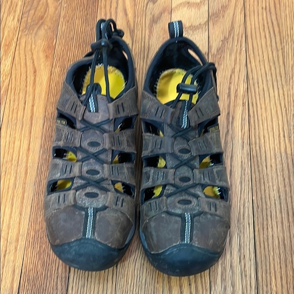 KEEN UTILITY ATLANTA II Work Shoe Sandal Steel Toe brown men’s size 10.5D - Picture 1 of 12